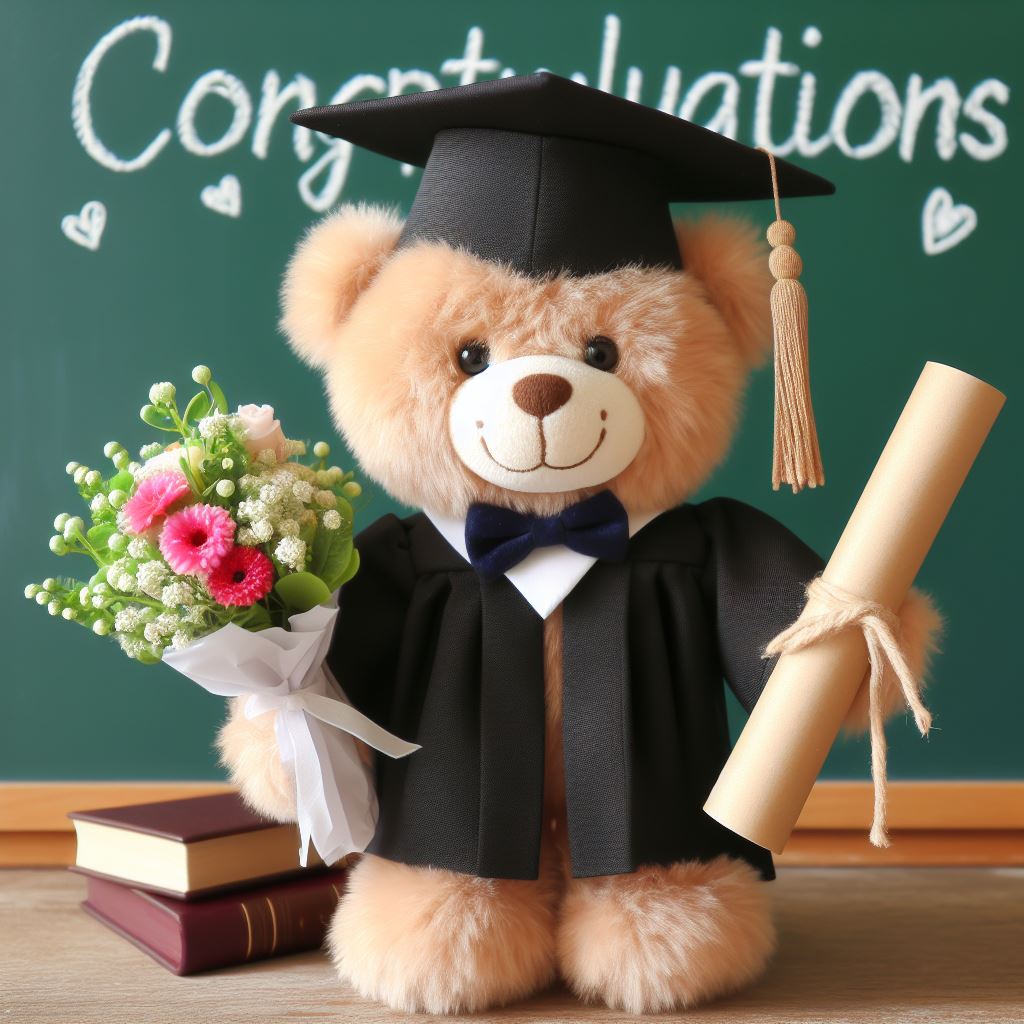 Gấu bông tốt nghiệp - GERBERA - xuongmaygoico.com